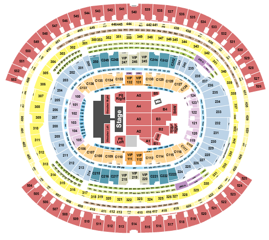 SoFi Stadium Jay-Z Seating Chart